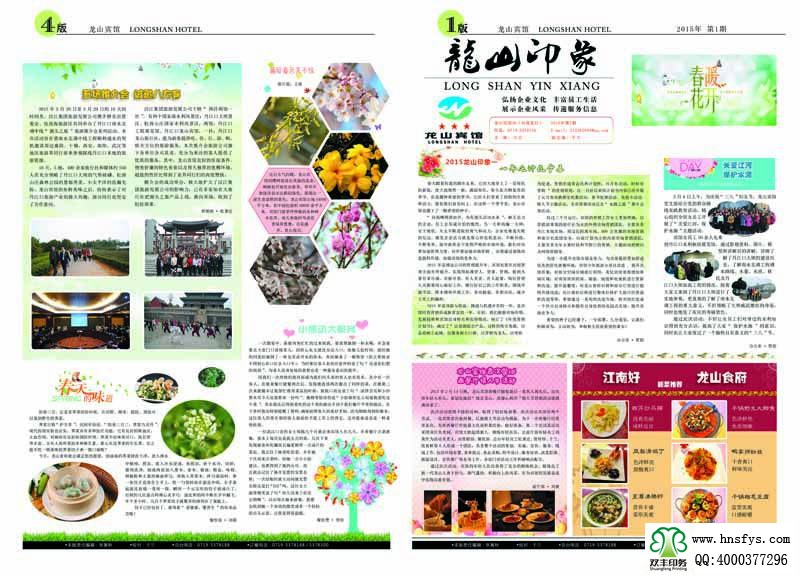 双丰印刷:龙山印象报纸内刊